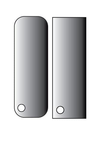 Laser Sublimation Blanks : 3mm or 4mm Subli-Acrylic  (number plate) Keychain with split keyring & clip