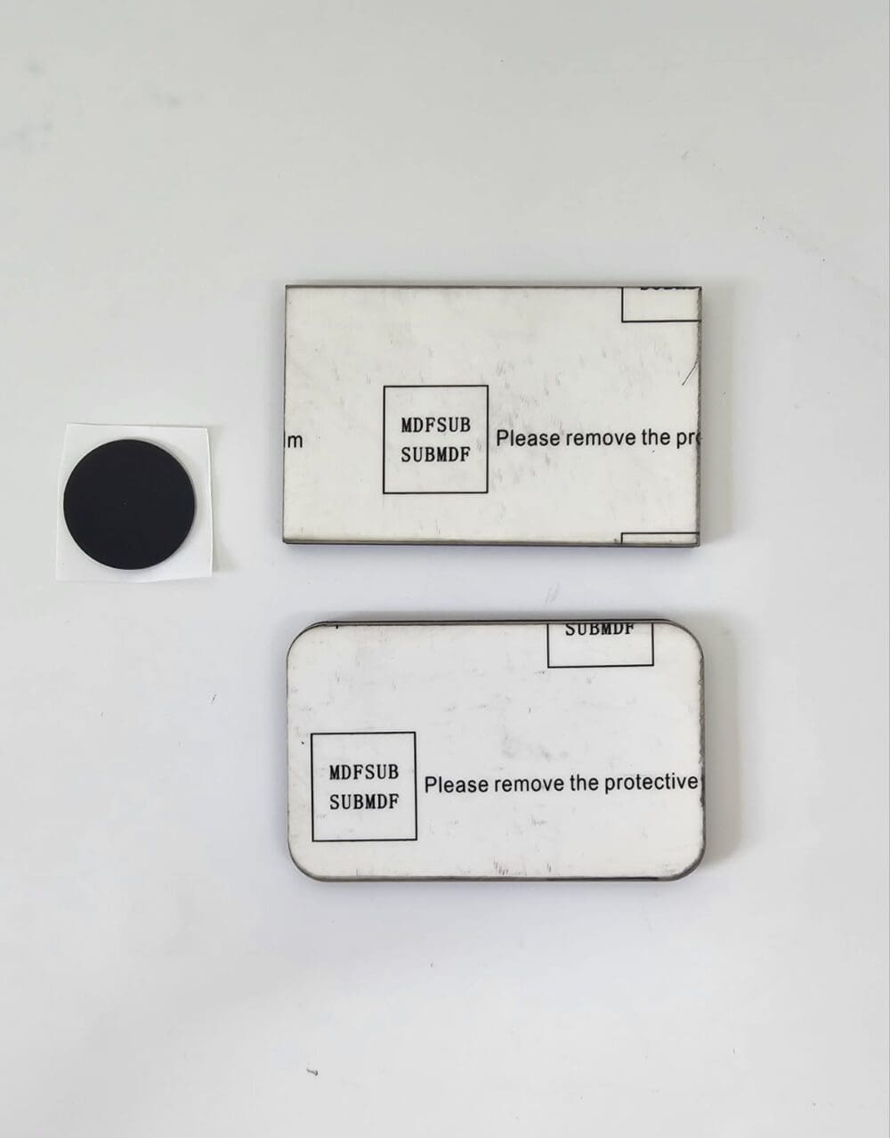 Laser Sublimation Blanks : 3mm Super Glossy RECTANGLE Single Sided MDF Fridge Magnet (5 by 8cm)