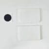 Laser Sublimation Blanks : 3mm Subli-Acrylic RECTANGLE Fridge Magnet (5 by 8cm)
