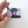 Subli Rect Keychain Laser Sublimation Blanks : 3 or 4mm RECTANGLE, 7.3 by 5cm Portrait or Landscape Subli-Acrylic, Disc + with split keyring & clip