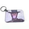 Subli Rect Keychain2 Laser Sublimation Blanks : 3 or 4mm RECTANGLE, 7.3 by 5cm Portrait or Landscape Subli-Acrylic, Disc + with split keyring & clip