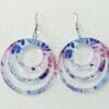Circular Earrings EARR5b Laser Sublimation Blanks : (EARR5) 3mm Blank Subli Acrylic Circular Earrings + attachments