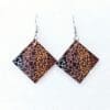 Square Angled EARR8b Laser Sublimation Blanks : (EARR8) 3mm Blank Subli Acrylic Square Angled Earrings + attachments