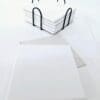 Ceramic Coaster Set 1 Coaster infront Sublimation Blanks : Round & Square Ceramic Coasters With Metal Holder (TTX)