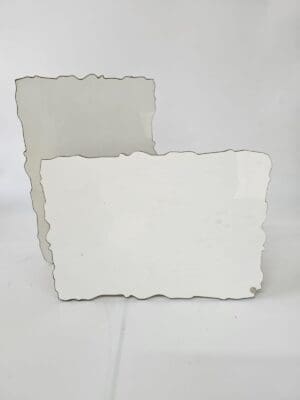 Curvy Frame A3 Laser Sublimation Blanks : Super Glossy 3mm Sublimation SINGLE Side Curvy Frame with silver floating standoff (A6, A5, A4, A3 Portrait or Landscape)