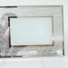 Glass Photo frame with silver glitter Sublimation Blanks : Glass Photo Display With Silver Glitter Frame (23 by 18cm)