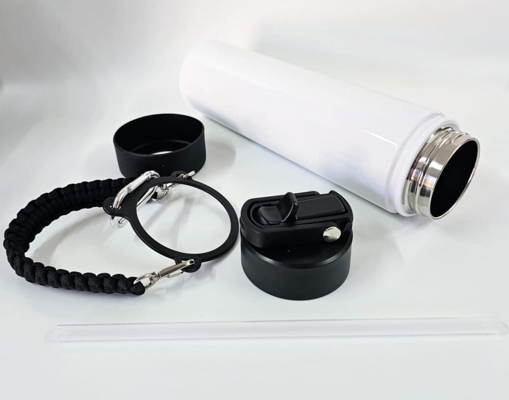 16oz Rope Tumbler Side Top View Sublimation Blanks : 16oz Rope Tumblers (TTX)