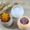 3PieceFlowerPot8 Resin & Epoxy : 3 Piece Floral/Pot Plant Silicone Mould (3 Sizes) [Code TU184_A)