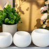 3PieceFlowerPot9 Resin & Epoxy : 3 Piece Floral/Pot Plant Silicone Mould (3 Sizes) [Code TU184_A)