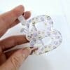 Easter Alpha b_2 Laser Sublimation Blanks : 3 or 4mm Easter Alpha Subli-Acrylic Keychain (A to Z) with split keyring & clip