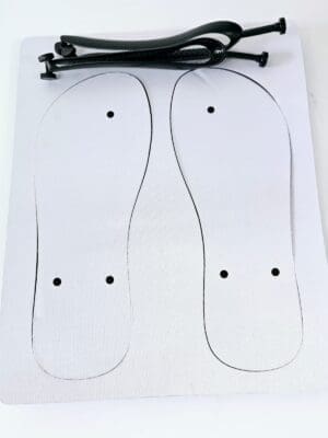 Rubber Flip Flops Sublimation Blanks : Rubber Flip Flops (TTX)