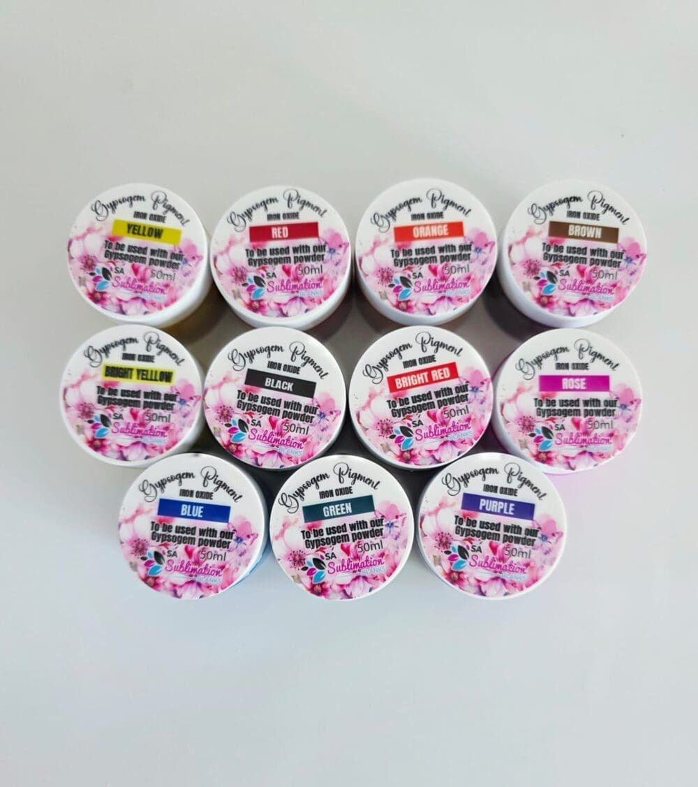 Group Epoxy Art : Gypsogem Pigment Iron Oxide Powder 50ml (11 colours)