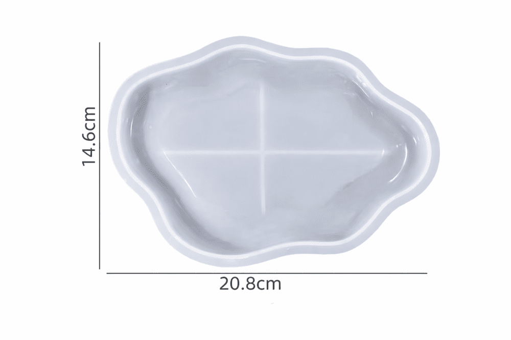 Silicone Irregular Cloud-Shaped Tray (CST)2 (2) Silicone Moulds : Silicone Irregular Cloud-Shaped Tray (CST)