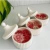 Silicone Moulds : Carnival Stripped Trinket Bowl with lid (STBx98)