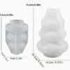Silicone Mould : 2 Piece Ripple Bloom Vase Set Silicone Mould (RipBl2)
