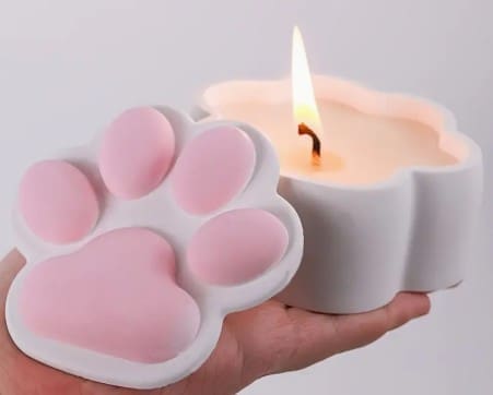 CatStorageBoxSiliconeMould2 Silicone Moulds : Paw Shaped Storage Box Silicone Mould (PAQ)