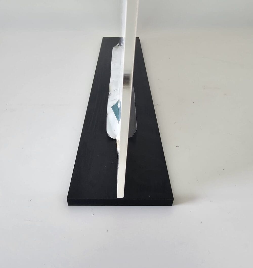 LipStand_Side Example 3D UV Print : Direct to 3mm CLEAR Acrylic Boards with lip & 6mm Black Melamine or 5mm Clear Acrylic Stand (A6, A5, A4 & A3, Portrait or Landscape)