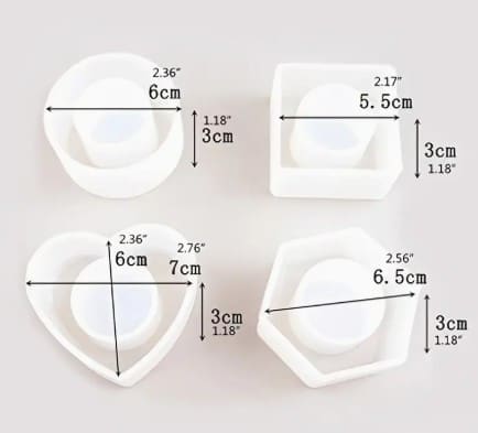 Silicone Napkin Rings Holders Moulds Silicone Mould : Silicone Napkin Ring Holder Moulds (Set of 4) (SNRH)