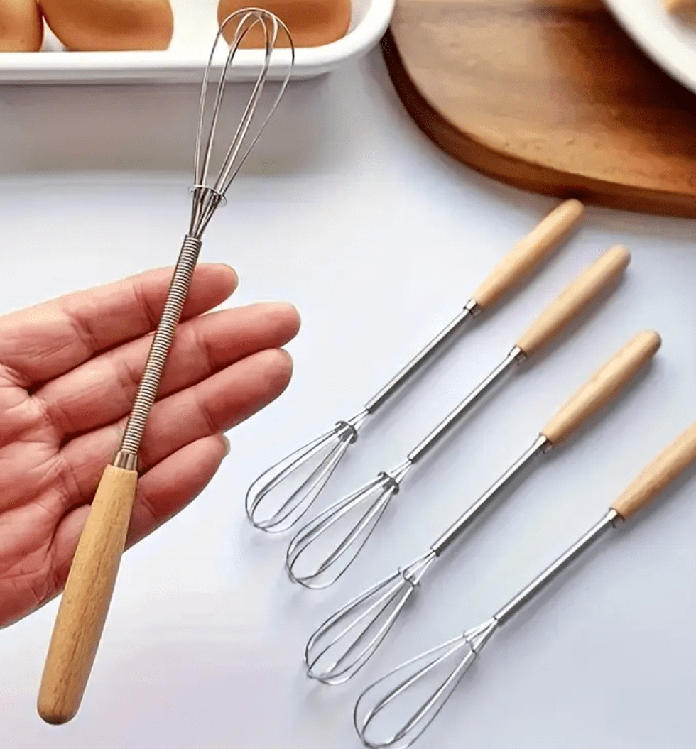 Arts & Crafts : 1 Piece Whisk with Solid Wood Handle