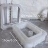 Silicone Moulds : 3 Styles Hydroponic Hollow Flower Vase Silicone Moulds (AHSM) [Arched, Circular, Rectangle)