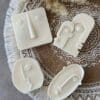 Silicone Mould : 4 Piece  Abstract Faces Silicone Moulds (FSM)