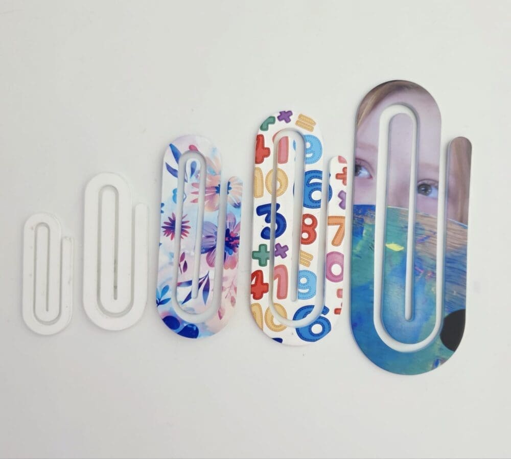 BookmarkPC_SubliLuxa Laser Sublimation Blanks : Sublimation Subli-Lux Paper Clip Bookmark (5 sizes)