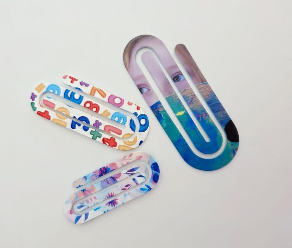 BookmarkPC_SubliLuxb Laser Sublimation Blanks : Sublimation Subli-Lux Paper Clip Bookmark (5 sizes)