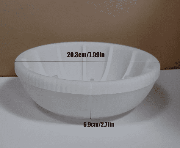 Large Striped Silicone Mould Dimensions Silicone Mould : Striped Large Bowl Silicone Mould (SBSM)