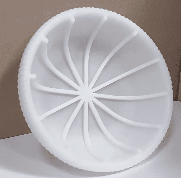 Large Striped Silicone Mould On Side Silicone Mould : Striped Large Bowl Silicone Mould (SBSM)
