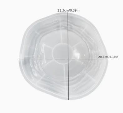 Round Wave Pattern Tray Silicone Mould Silicone Mould : Round Waves Silicone Tray Mould (RWSM)