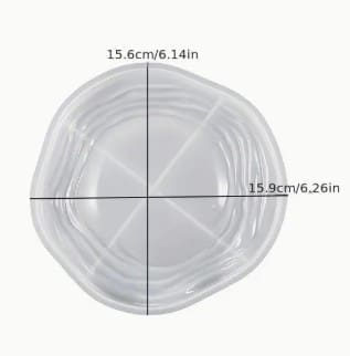 Small Round Wave Pattern Tray Silicone Mould Silicone Mould : Round Waves Silicone Tray Mould (RWSM)