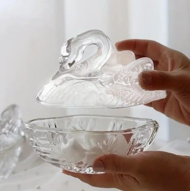 Swan Shaped Epoxy Silicone Mould With Lid 2 Silicone Mould : Swan Bowl Shaped Silicone Mould (SWBM)