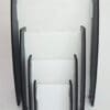 Curved P All Laser Blanks : 3mm CLEAR Acrylic Boards with Curved 6mm Black Melamine Sides (Portrait and Landscape)