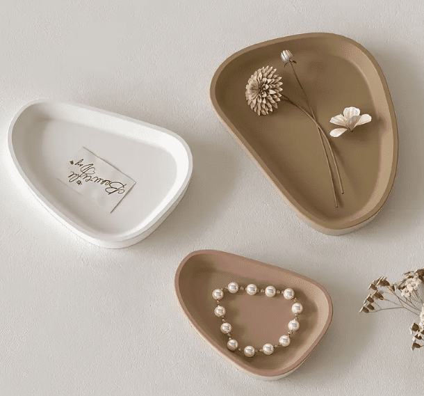 Silicone Mould : 3 Piece Curved Triangle Silicone Tray Mould Set (CurTri)