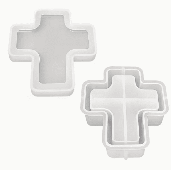 Silicone Mould : Cross Keepsake Box Silicone Mould (CrsBox)