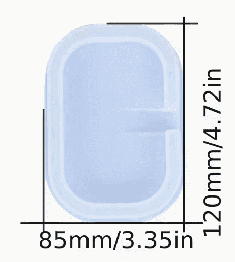 Oval Shaped Soup Tray Sizing Silicone Mould : Soap Tray Silicone Moulds (2 Designs)