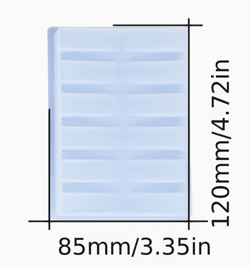 Rectangular Sizing Soap Tray Mould Silicone Mould : Soap Tray Silicone Moulds (2 Designs)