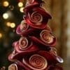 3D Christmas Tree with Roses (3DRT) Silicone Mould : 3D Christmas Tree with Roses (3DRose)