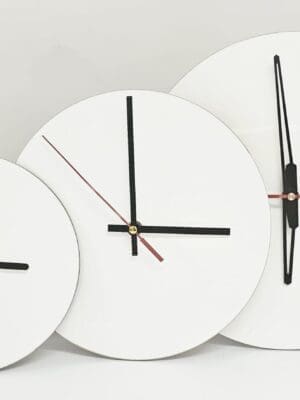 Sublimation Blanks : 3mm Circle Super Gloss Sublimation MDF Clocks (20, 25 & 30cm)