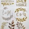 Foiling Gold 3D UV DTF Stickers : FOILING A4 & A3 GOLD Customised Stickers (Gang Sheet Creator)