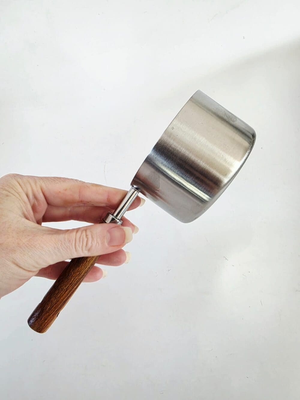 250mlMeasuringCup4 Arts & Crafts : 250ml Stainless Steel Measuring Cup with Wooden Handle