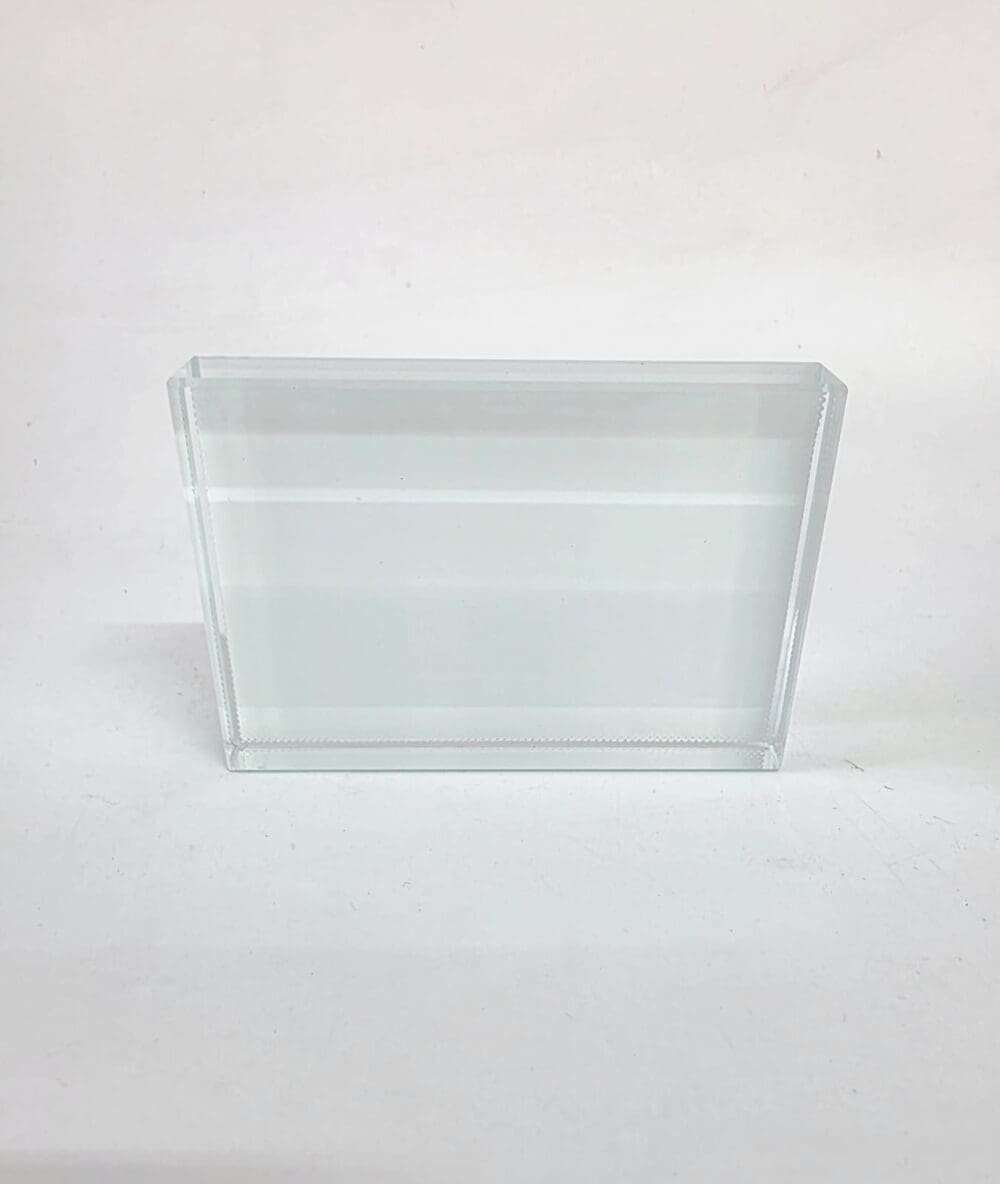 CG_1 Sublimation Blanks : 2cm Thick Sublimation Crystal Glass (9 × 13 cm) – Premium Photo Block