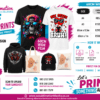 DTF for Textile : Customise your own : A4, A3, 60cm by 50cm & 60cm by 1mtr