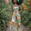 JPS_2a Goosey's Homemade Doll Fashion : Strapless Jumpsuit Set (JPS_2) (Locally crafted. Community‑supporting)
