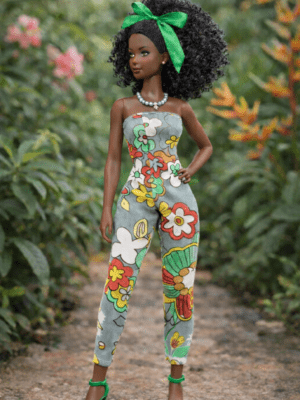 Goosey's Homemade Doll Fashion : Strapless Jumpsuit Set (JPS_2) (Locally crafted. Community‑supporting)