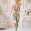 JPS_2b Goosey's Homemade Doll Fashion : Strapless Jumpsuit Set (JPS_2) (Locally crafted. Community‑supporting)