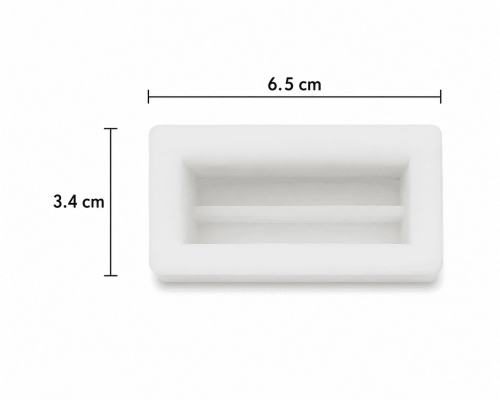 Rectangular Bsiness Card Mould Dimensions Silicone Mould : Small Rectangular Business Card Holder Silicone Mould (SRSM)