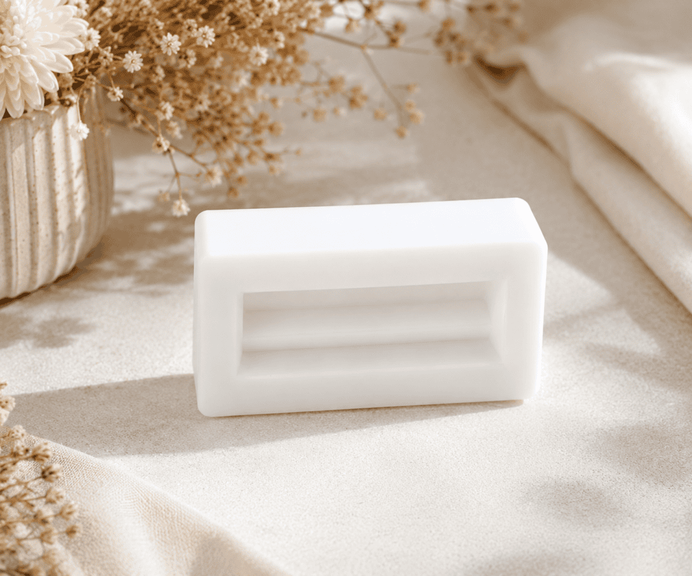 Rectangular Business Card Stand Only Silicone Mould : Small Rectangular Business Card Holder Silicone Mould (SRSM)