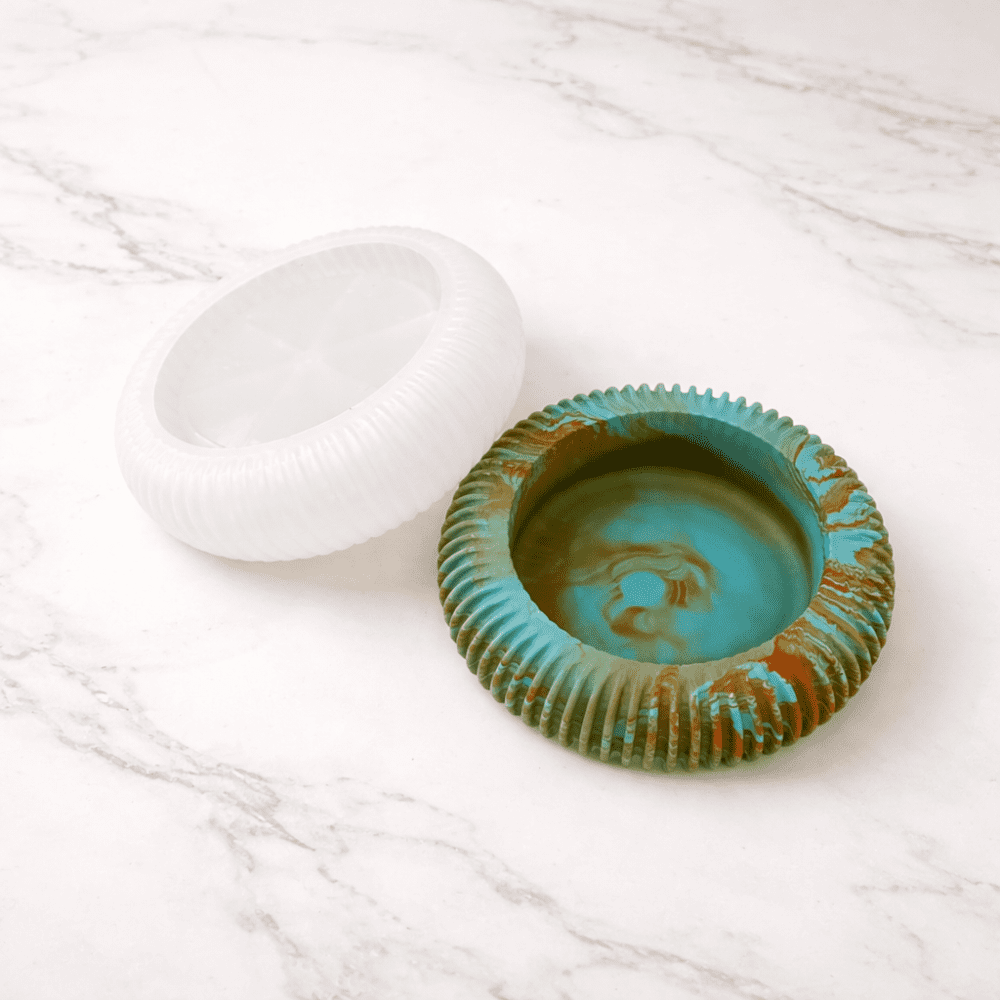 Round Ripple Bowl (RB2)2 Silicone Moulds : Round Ripple Bowl (RB2)