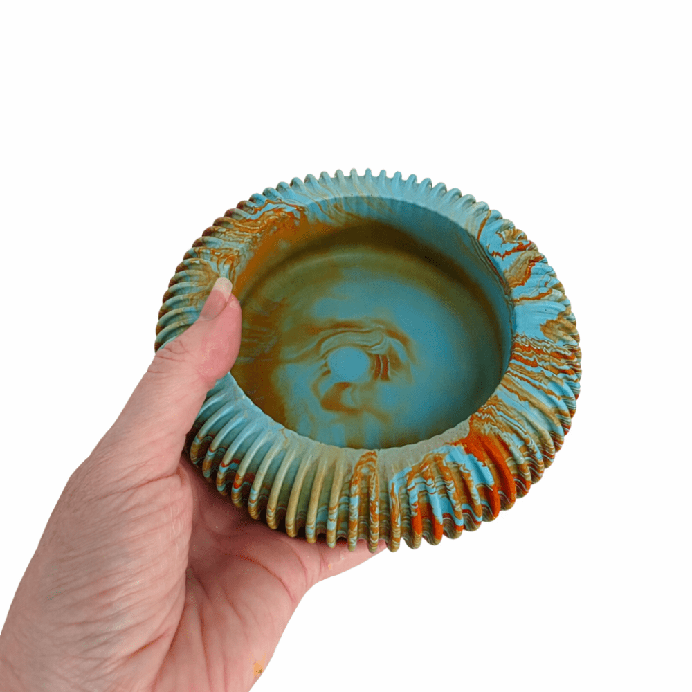 Round Ripple Bowl (RB2)7 Silicone Moulds : Round Ripple Bowl (RB2)